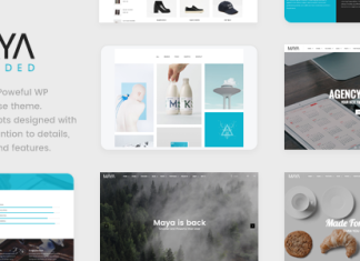 Maya – Thème WP Intelligent et Puissant Maya Theme WP Intelligent et Puissant