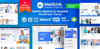 Medilink Theme WordPress Sante et Medical