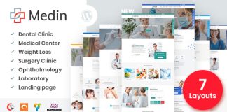 Medin Theme WordPress pour centre medical