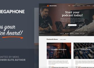 Megaphone Theme de podcast WordPress