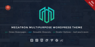 Megatron Theme WordPress polyvalent et reactif