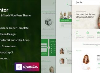 Mentor Theme WordPress pour coach en developpement personnel