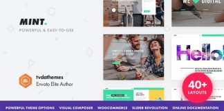 Mint Theme WordPress Polyvalent Creatif