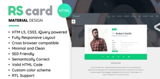 Modele de CV Curriculum vitae en HTML de materiaux