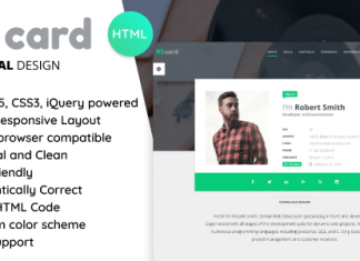 Modele de CV Curriculum vitae en HTML de materiaux