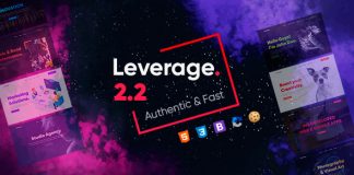 Modele de site Leverage Agence et Portfolio