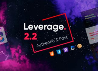 Modele de site Leverage Agence et Portfolio