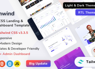 Modele polyvalent de page daccueil et tableau de bord dadministration