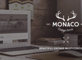 Monaco Theme WordPress Vintage Multi Concept
