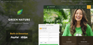 Nature verte Environnement WordPress a but non lucratif