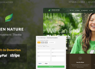 Nature verte Environnement WordPress a but non lucratif