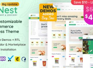 Nest Theme WordPress WooCommerce pour epicerie