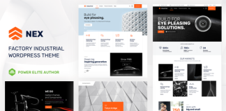 Nex Theme WordPress Industriel