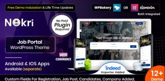 Nokri Theme WordPress de tableau demploi