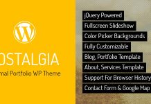 Nostalgia Theme WordPress Portfolio