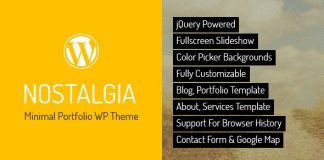 Nostalgia Theme WordPress Portfolio