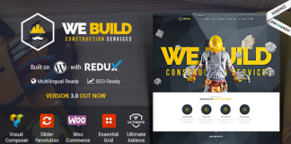 Nous construisons Theme WordPress de construction