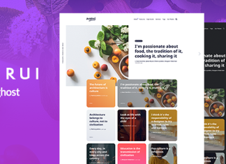 Nurui Theme Ghost polyvalent pour blog