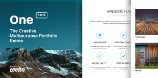 One Le theme de portfolio polyvalent et creatif