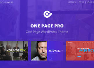 One Page Pro WordPress polyvalent