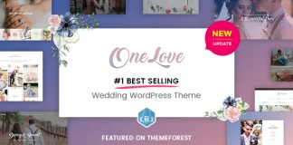 OneLove Le theme de mariage WordPress elegant et polyvalent