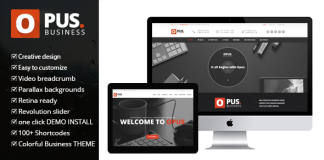 Opus Business Theme WordPress polyvalent pour les entreprises