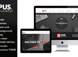 Opus Business – Thème WordPress polyvalent pour les entreprises Opus Business Theme WordPress polyvalent pour les entreprises