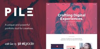 PILE Un theme de portfolio WordPress non conventionnel