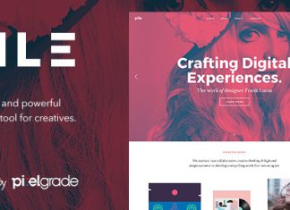 PILE Un theme de portfolio WordPress non conventionnel