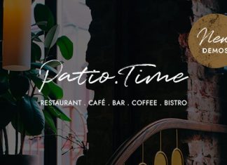 PatioTime Theme WordPress pour restaurant