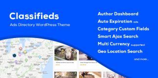 Petites annonces theme WordPress pour les annonces classees