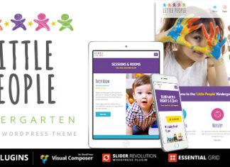 Petites personnes Theme WordPress de maternelle pour la pre ecole