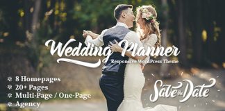 Planificateur de mariage Theme WordPress reactif
