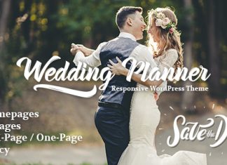 Planificateur de mariage Theme WordPress reactif