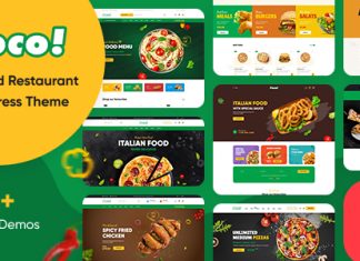 Poco – Thème WordPress pour restaurant de restauration rapide Poco Theme WordPress pour restaurant de restauration rapide