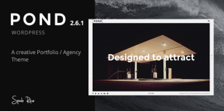 Pond Theme WordPress pour portfolio creatif agence