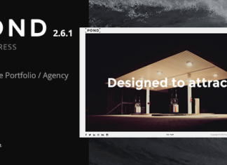 Pond Theme WordPress pour portfolio creatif agence