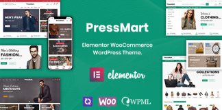 PressMart Theme WordPress moderne Elementor WooCommerce