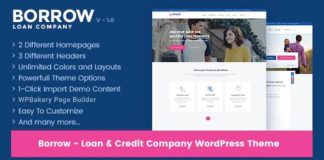 Pret Theme WordPress Responsive pour une Societe de Prets