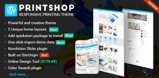 Printshop Theme WordPress Responsive dImpression