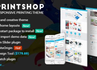 Printshop Theme WordPress Responsive dImpression