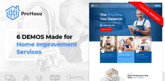 ProHauz Theme WordPress pour Handyman et Plombier