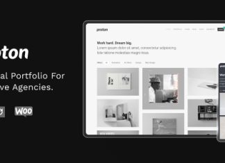 Proton Theme de portfolio minimaliste