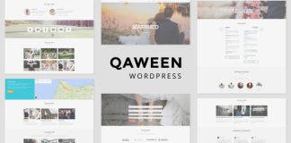Qaween Theme WordPress de mariage