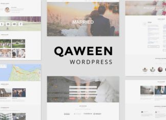 Qaween Theme WordPress de mariage