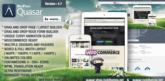 Quasar Theme WordPress avec Constructeur dAnimation