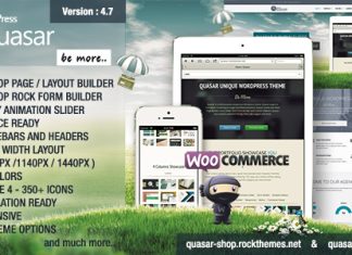 Quasar Theme WordPress avec Constructeur dAnimation