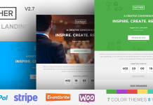 Rassemblement Theme de page datterrissage WP pour evenements et