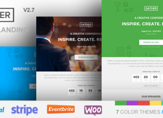 Rassemblement – Thème de page d’atterrissage WP pour événements et conférences Rassemblement Theme de page datterrissage WP pour evenements et