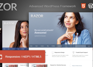 Razor Le theme WordPress a la pointe de la